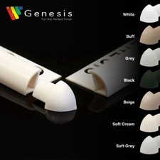 Genesis PVC Round Edge External Corner Tile Trim (For ETR) (6 / 8 / 10 / 12 mm)