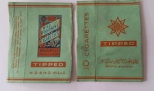 Cigarette Packet Front - Wild Woodbine - Tipped  -  10s - Empty Cig Packet