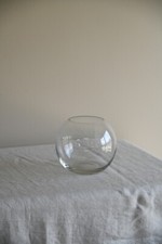 Clear Glass Round Fish Bowl