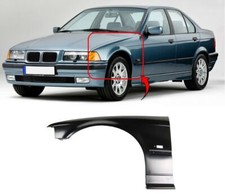Fits BMW 3 E36 1991-1996 Front Wing Primed W/Large Indicator Hole 4Dr Saloon N/S