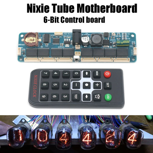 Bit nixie tube clock - 6-bit,