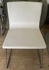 IKEA Bernhard Cream leather dining chairs