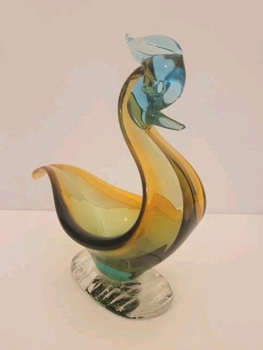Vintage murano glass rooster - murano,