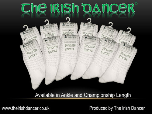 Irish dance poodle socks - dance,