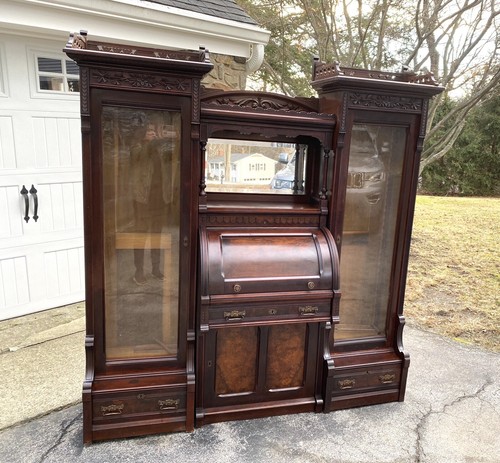 Victorian walnut and burl - and,