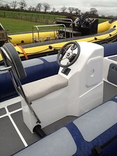 Small JOCKEY CONSOLE Boat  COMPLETE: Rib Inflatable Seat Steering Back Rest NEW