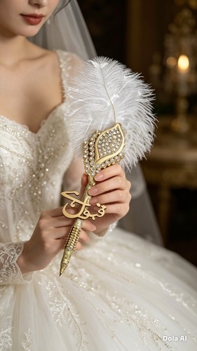 Luxury nikkah pen - luxury, feather