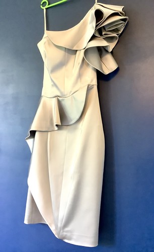 Karen millen silver satin - karen,
