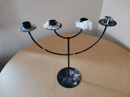 Solid metal candle - solid,