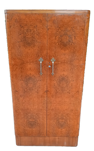 Art deco walnut compactum - art,