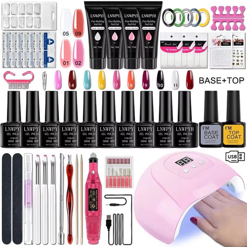Gel nail polish - polish, with