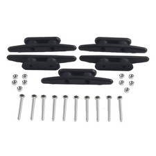 High Qualit Nylon Boat Marine Yacht Deck Dock Rope Cleat / Deck Cleats 4 Black