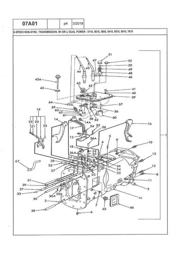 Ford tractor 5110 5610 - 5610, 6410