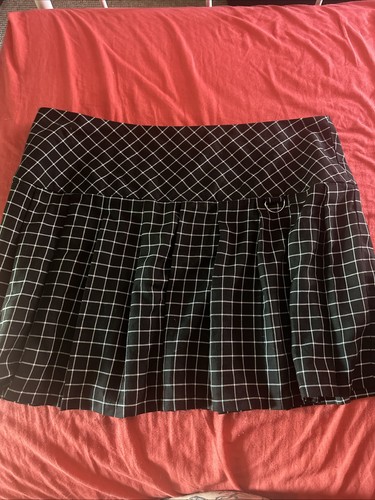 Hell bunny pleated checked - hell,
