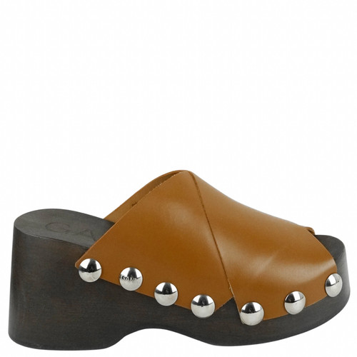Ganni wedge clogs - ganni, tigers