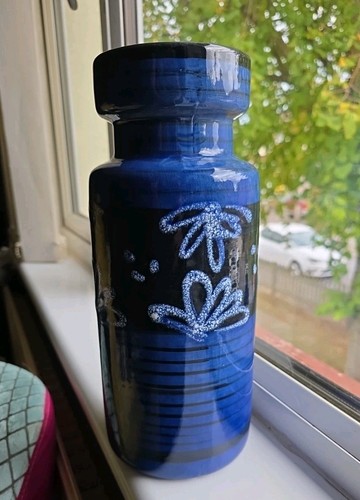 West german pottery vase - pottery,