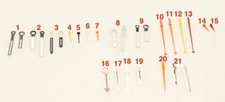 Hands for Seiko 6138 6139 6117 6119 Minutes Hour Sweep Sub Dial  Navi GMTHand