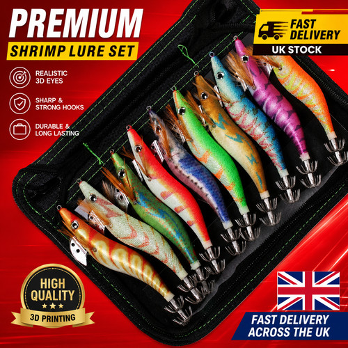 10pc luminous squid jig hook - luminous,