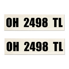 Boat Registration Numbers