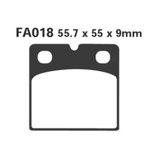 PAIR OF PADS EBC V FA018V