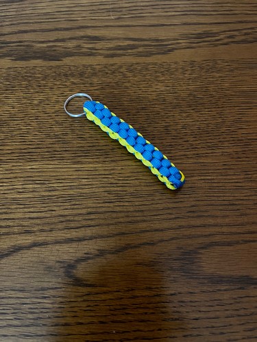 Handmade paracord keyring - handmade,