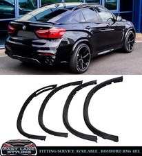BMW X6 F16 X6M STYLE WIDE BODY WHEEL ARCH FENDER FLARES PRIMERED 2014-2019