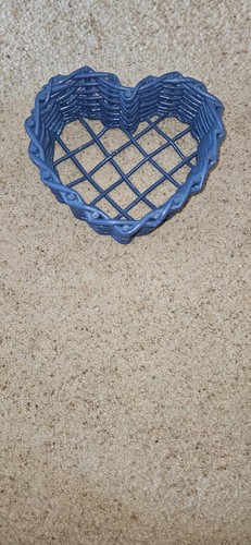 Heart wicker wall basket - heart,