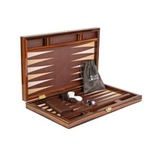 Leather Regal Backgammon Set