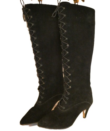 Vintage dolcis black suede - black,