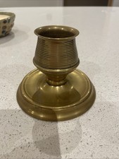 Antique Large Brass Candle Holder
