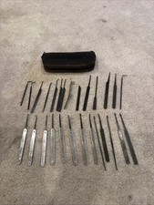 Vintage HPC 28 Piece Locksmith Lock Repair Tool Set Mint & W Orig Box Case