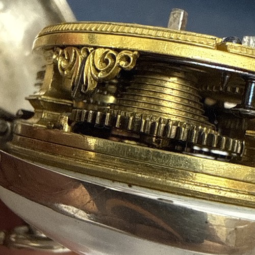 18thc antique silver fusee - ,