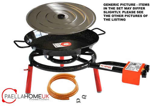 60cm enamelled paella pan - enamelled,