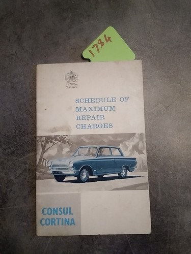 Ford consul cortina schedule - consul,