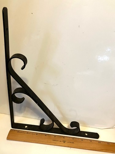 Shelf bracket black wrought - shelf,