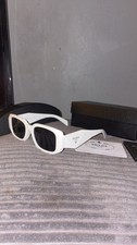 Prada Bold White Sunglasses