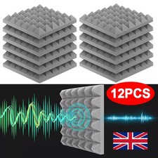 12X Acoustic Foam Panels Tiles