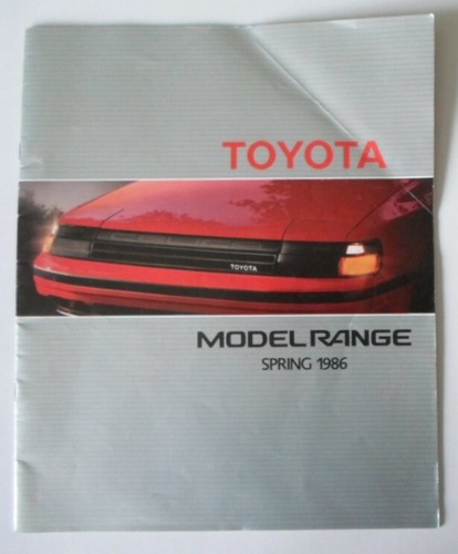 Toyota range orig 1986 mkt - 1986, uk