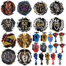 Black Gold Beyblade Burst Starter Bay Blade Spinning Top Launcher Grip Kids Toy