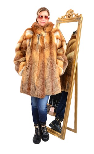 Us5810 real fox fur jacket - fur,