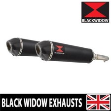 GL1500 GL 1500 Goldwing Twin Exhaust Silencer Kit 400mm Oval Black Carbon BC40V