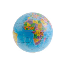 Rotating World Globe ? with a quite, battery powered motor.