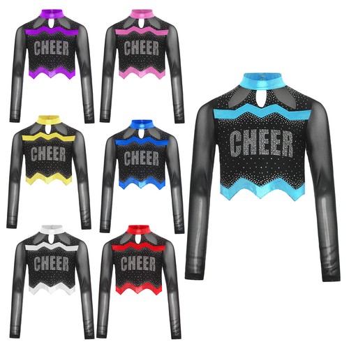 Girls sparkly rhinestone cheer - sparkly,
