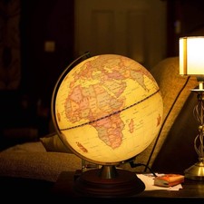 Illuminated World Globe for
