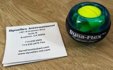 PGA Dyna-Flex Lighted Gyro Power Ball Exerciser Dynaflex Blue - NEW No String