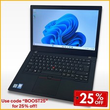 Lenovo ThinkPad T480 i5-8250U up to 64GB Ram up to 2TB SSD FHD Windows Laptop