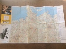 Vintage Hertz Road Map of Germany Fold Out Wall Map 