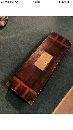 Antique leather gun case - antique,