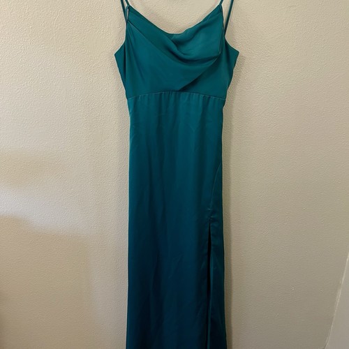 Jvn jovani green - green, satin