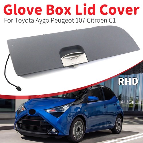 Grey glove box door cover - glove,